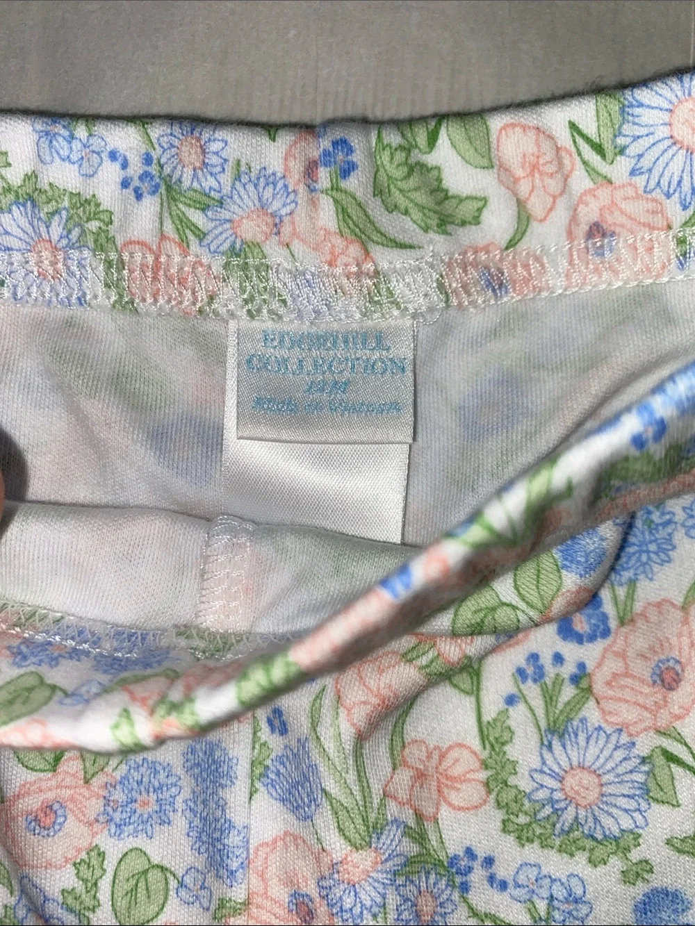 NWT Edgehill Collection Rebecca Bahn Lamb Floral 2 Piece Set 12M